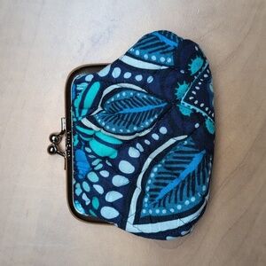 Vera Bradley Blue And White Frame Pouch